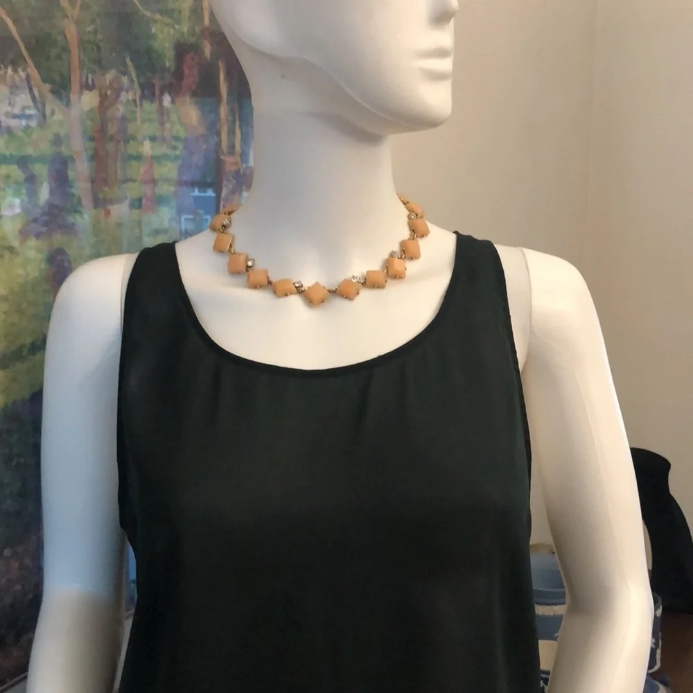 J. Crew Peach and Gold Necklace - Picture 4 of 5
